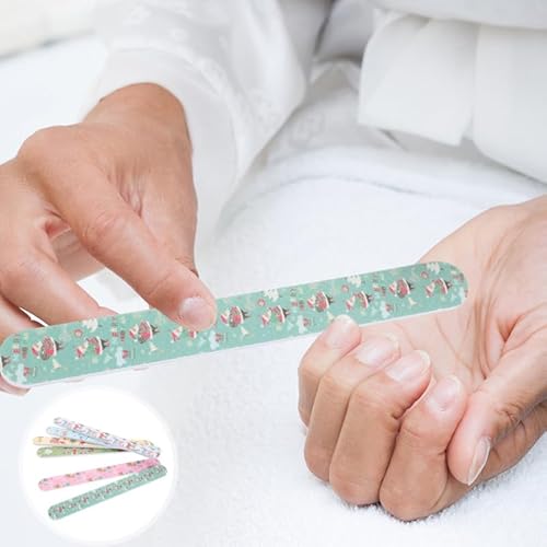 Nail Files: Double Sided Manicure Nail Files 24Pcs Christmas Nail Files Colorful Nail Buffers Toenails Polisher Tools for Manicure Women Girls-Random Style