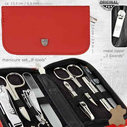 3 Swords Germany ? brand quality 8 piece manicure pedicure grooming kit set