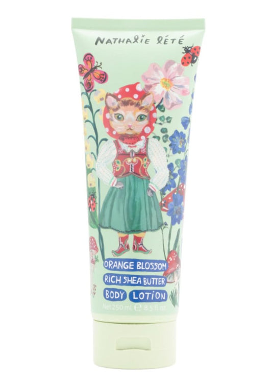 Heathcote & Ivory Nathalie Lete Orange Blossom Body Lotion Forrest Folk Cat 8.5oz