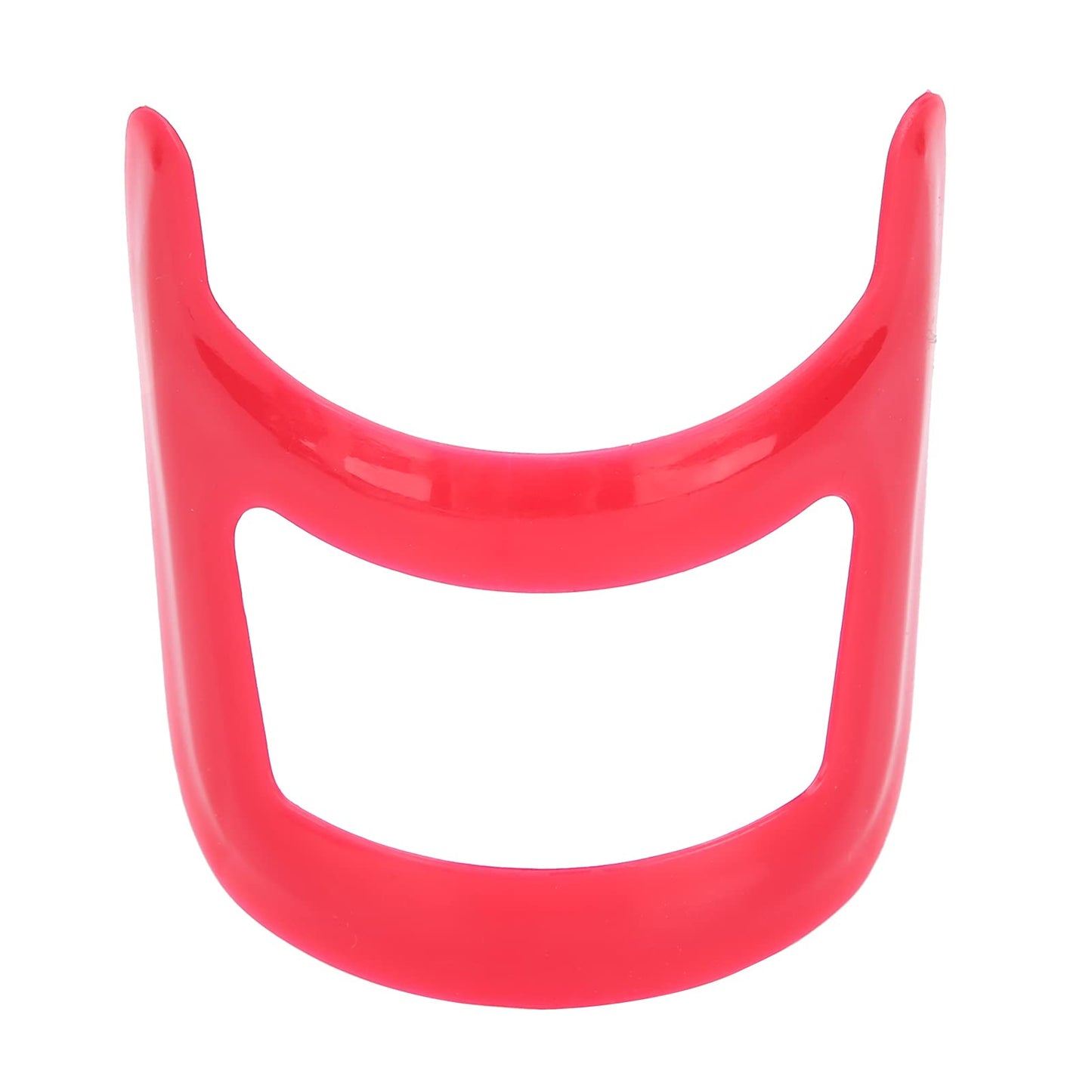 Deosdum 4 Pcs Haircut Tool Kit Hairline,Beard Shaping Tool,Beard Styling Cutting Hairline Grooming Red Plastic Beard Template Set