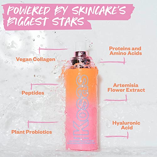 Kosas Plump and Juicy Vegan Collagen Spray - On Serum, Made in USA - Visibly Firms, Soothes, and Hydrates the Skin - 3.38 Oz