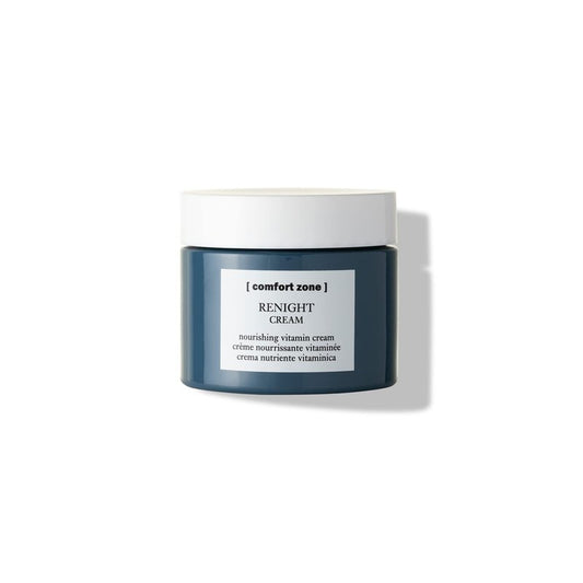 [ comfort zone ] Renight Nourishing Vitamin Cream, Night Treatment, Antioxidant, Softens, Relaxes, Certified Organic Goji Berry, Macadamia Oil, Hyaluronic Acid, Dry & Stressed Skin, 2.03 Fl Oz