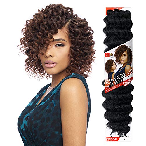 MULTI PACK DEALS! Harlem125 Synthetic Hair Braids Kima Braid Ripple Deep 8" (6-PACK, T1B/30)