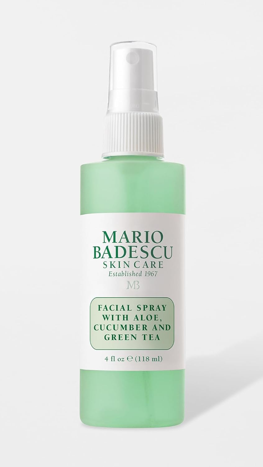 Mario Badescu Facial Spray - Hydrating Aloe, Cucumber & Green Tea Mist for All Skin Types | Refreshing Face Mist