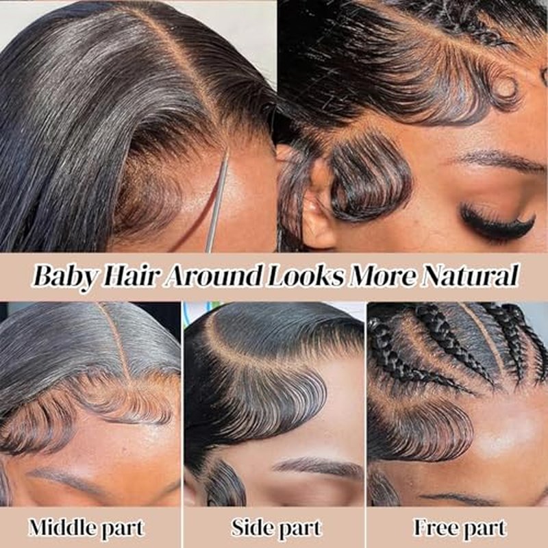 LICHANG 200 Density 13x4 Lace Front Wigs Human Hair 13x4 HD Frontal Human Hair Lace Front Wigs Straight Wigs Human Hair Straight Glueless Human Pre Plucked for Women 30 Inch