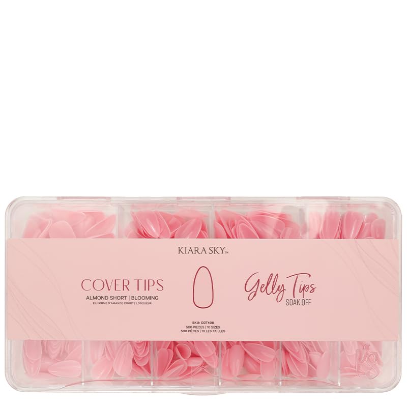 Cover Gelly Tip Case - Soft Gel Nail Extensions for Short Almond Nails | Kiara Sky