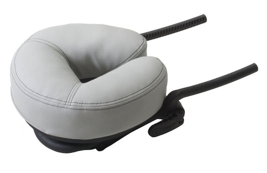 EARTHLITE Massage Table Face Cradle FLEX-REST - Self-Adjusting, Flexible Platform with Strata Memory Foam Face Pillow, Sterling