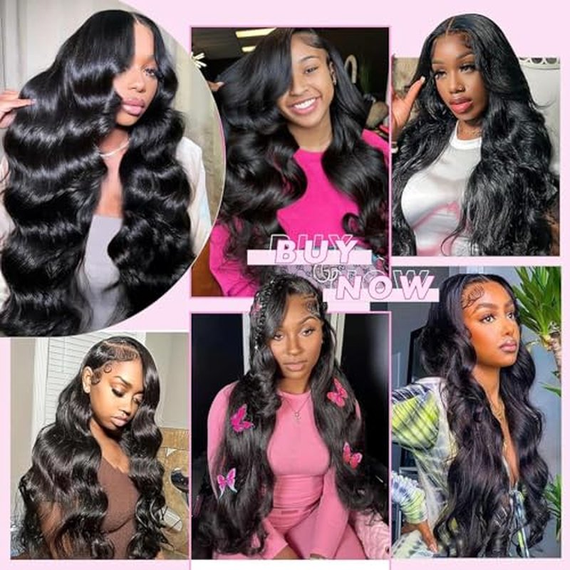 Body Wave Bundles Human Hair 18 20 22 Inch 12A Brazilian Human Hair Bundles 100% Unprocessed Virgin Human Hair Extensions For Women Natural Color
