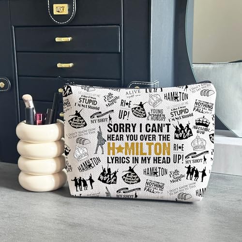 WCGXKO American Musical Makeup Bag Musical Theater Lover Gift for Musical Lovers (Hami Bag)