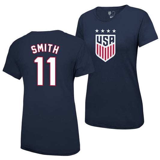 Icon Sports Offical Licensed US Soccer Federation USWNT Player 4 Star T-Shirt | Sophia Smith, Large