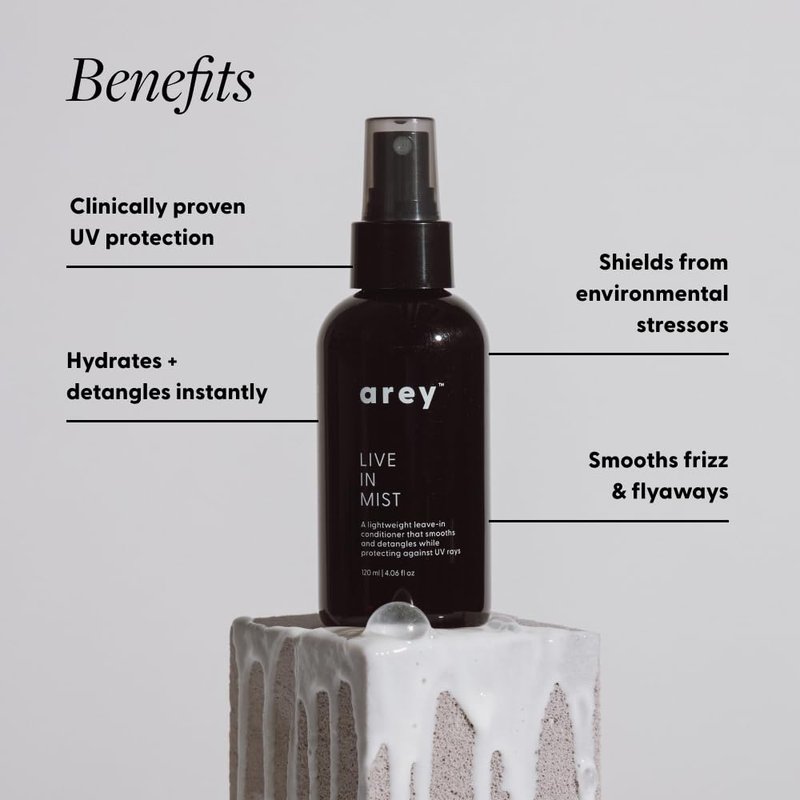 Live In Mist® Leave-In Conditioner | The Sunscreen of Haircare™ | Hydrate, Detangle & Protect | Raspberry Seed Oil for UV Protection | Black Spruce Extract for Color Preservation | Sulfate-Free (4 oz)