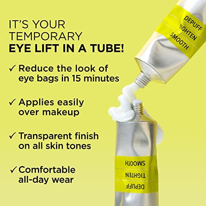 IT Cosmetics Bye Bye Under Eye Bags Treatment For Women & Men ? Temporary Eye Bag Reducer & Undereye Corrector Depuffs, Tightens, Smooths & Reduces Look of Wrinkles & Fine Lines - 0.5 Fl. Oz
