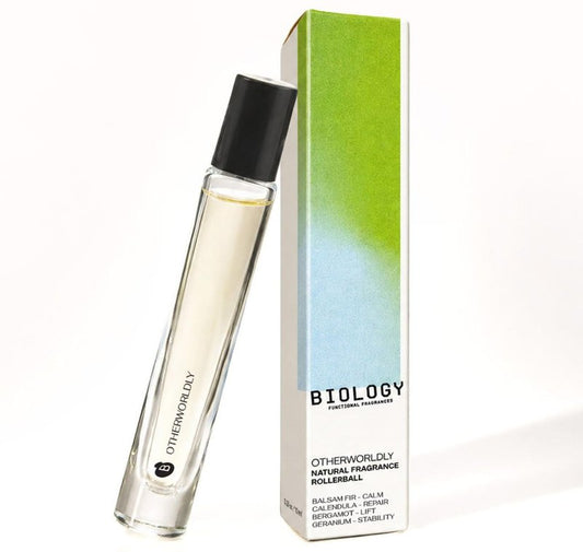 Biology Fragrances Rollerball Perfume (10ml) - Non-Toxic Roll On Perfume for Calm and Clarity - Easy-to-Apply Travel Size Perfume - Alcohol, Paraben and Pthalate-Free - Otherworldly (Balsam Fir)