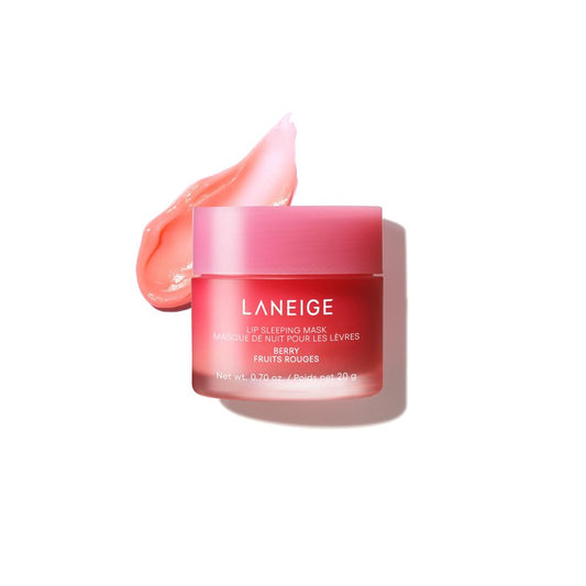 LANEIGE Lip Sleeping Mask: Hydrating & Nourishing Korean Overnight Lip Treatment Mask with Shea Butter, Vitamin C & Murumuru, Antioxidants For Flaky, Dry Lips | Korean Skin Care, Berry