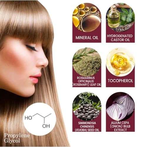 Premium Red Onion Oil for Hair Growth, Anti Hair Fall Treatment, 30ml/1.05fl.oz