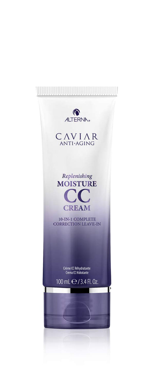 Alterna Haircare CAVIAR Anti-Aging Replenishing Moisture CC Cream, 3.4 Fl Oz |10-in-1 Hair Protection & Treatment Cream | Nourishes, Restores & Hydrates