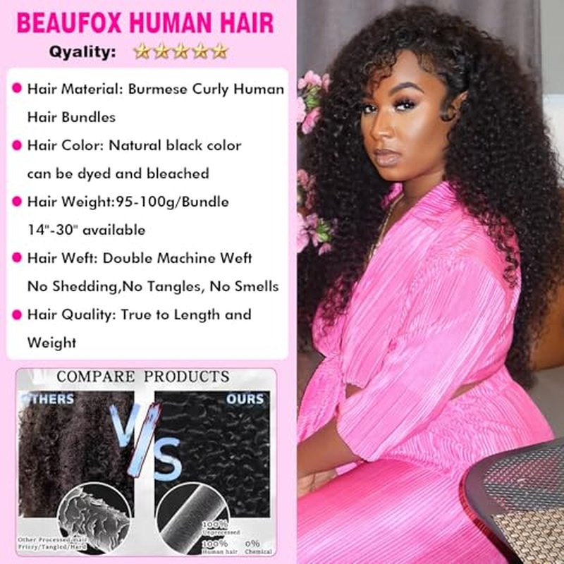Burmese Curly 3 Bundles Water Wave Human Hair (16 18 20) 100% 12A Unprocessed Virgin Hair Bundles Deals Human Hair Extensions Spiral Curly End 3c4a Quick Weave Hair for Women Natural Black