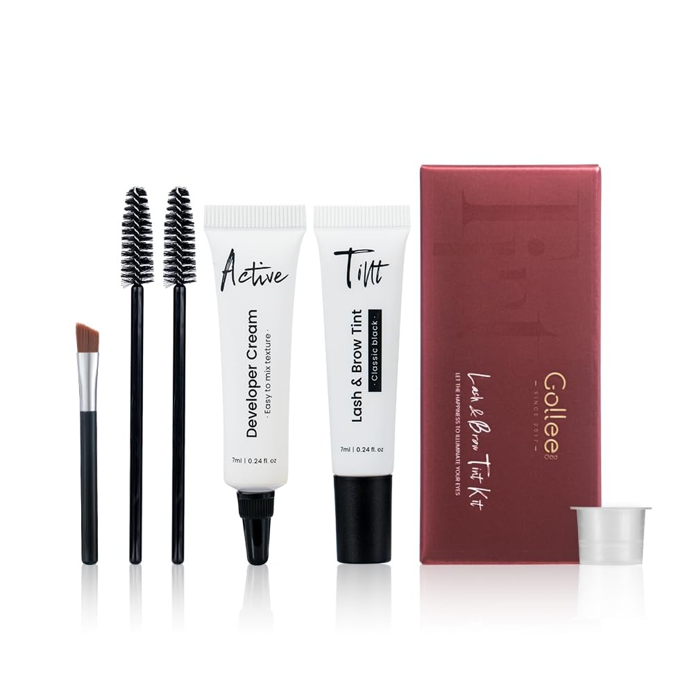 Lash Color Kit - Black Eyelash & Brow Dye Set | Long-Lasting Natural Effects, 8 Weeks of Use