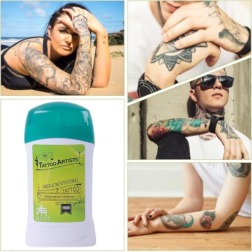 Tattoo Transfer Cream Gel, Safe and Long-Lasting Tattoo Balm for Body Art Makeup Professional Tattoo Transfer Soap Stencil Tattoo Supplies Accessories for Tattoo Artist