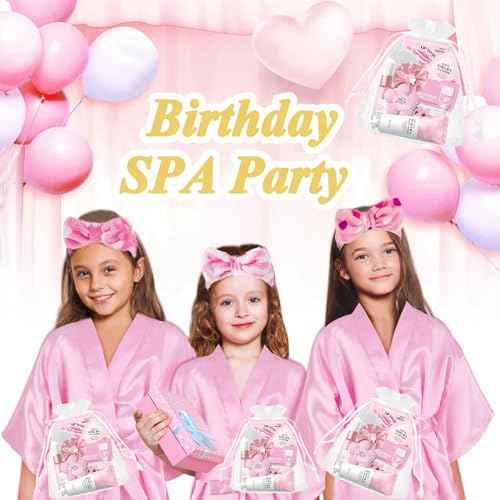 Spa Party Supplies for Women Girl,45pcs/5 Set Sleepover Party Favors With Facial Masks Skincare,Face Cleanser,Serum, Hand Cream,Lip Mask,Foot Bath Bombs,Gift for Spa,Sleepover,Birthday