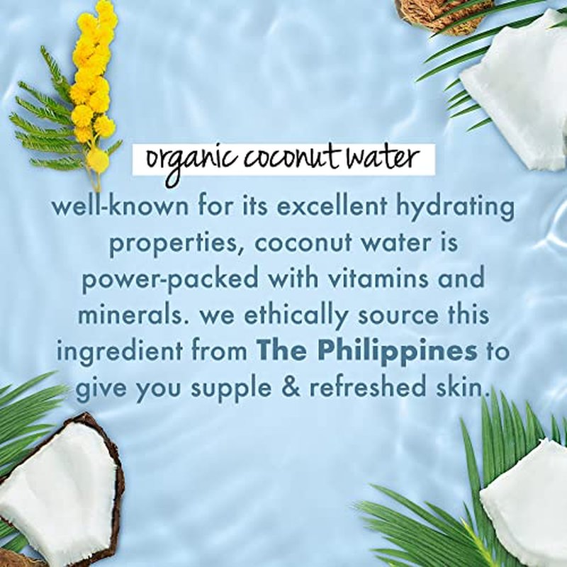 Love Beauty and Planet Luscious Hydration Body Lotion for Hydration Coconut Water & Mimosa Flower Natural Ingredients, Plant-Based Moisturizers, Vegan, Cruelty-Free 13.5 oz