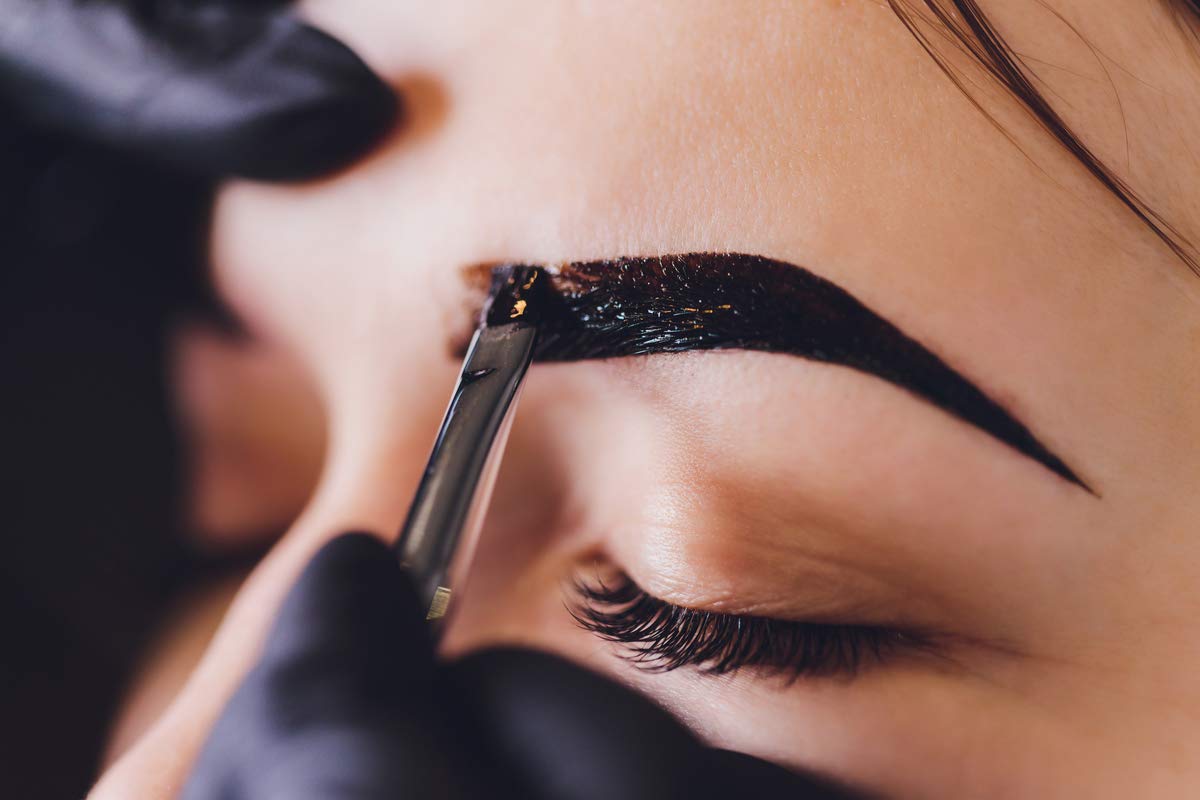 Dual-Ended Eyebrow & Lash Tint Brush – Angled Tip with Spoolie Comb for Henna by Existing Beauty