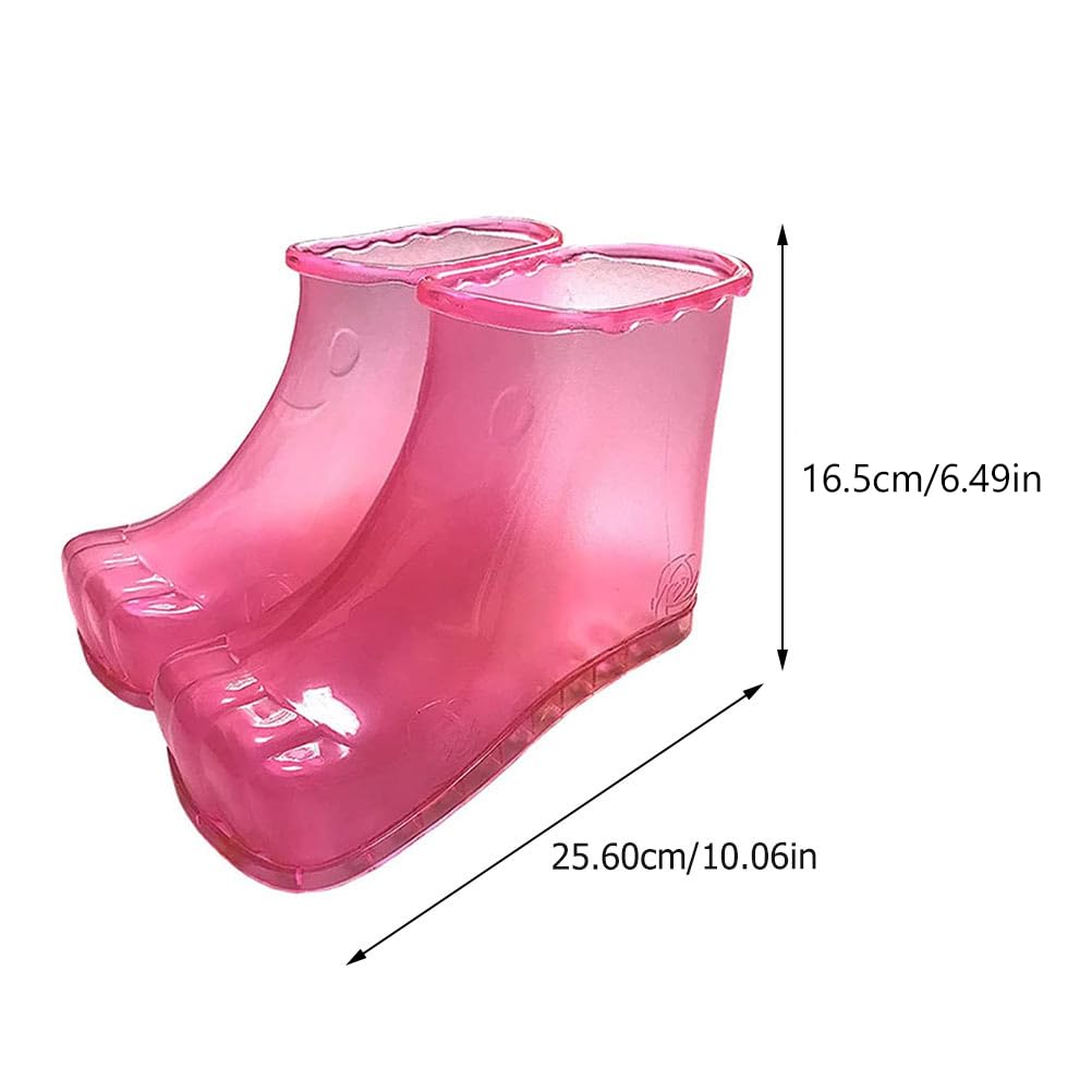 ARTIBETTER Foot Bath Massage Shoes 1 Pair Wear-Resistant Foot Soaking Boots for Home and Spa Promote Blood Circulation Relaxation Durable Heat-Resistant 10.23X6.29X3.93In