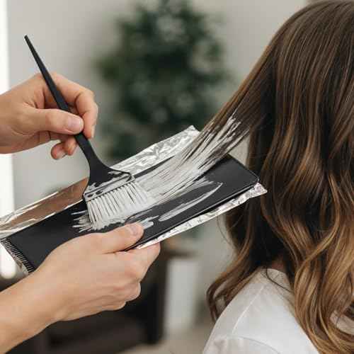 Balayage Board Highlighting Kit, Highlighting Board with Teeth, Lightweight Foiling Boards for Hair Dye Tools, Reusable Hair Dying Tools for Barber Salon Hairstylist Hairs Dying Tool
