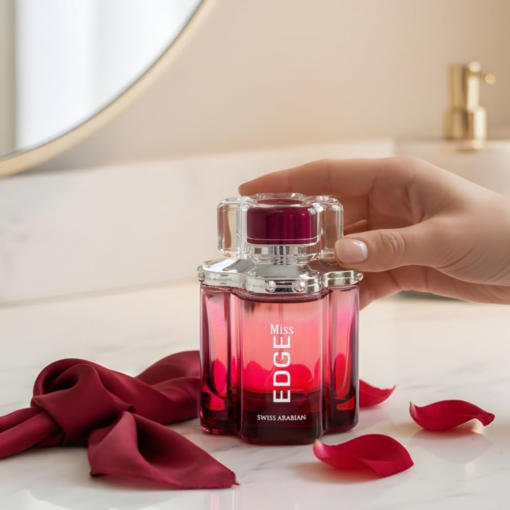 Swiss Arabian Miss EDGE - Luxury Products From Dubai - Long Lasting, Addictive Personal EDP Spray Fragrance - Seductive Signature Aroma - 3.4 Oz