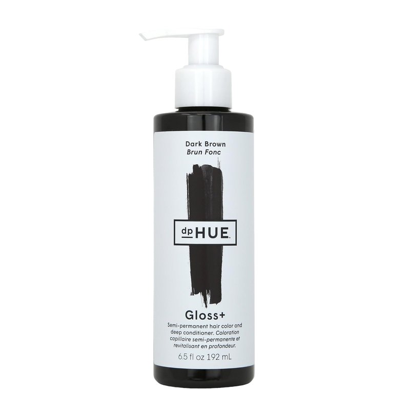 dpHUE Gloss+, Dark Brown - Boosts Fading & Faded Hair Color - 8-12 Applications per Bottle - Lasts Up to 8 Washes