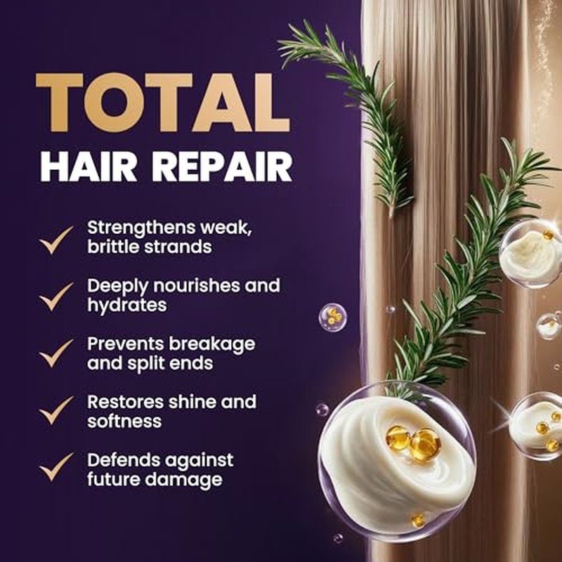 Biotin & Rosemary Thickening Conditioner ? Hair Growth & Volume for Thinning, Damaged or Curly Hair ? Deep Moisturizing, Split End Repair & Nourishing Care for Men & Women.