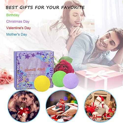 36 Organic Bath Bombs Gift Set, Natural Mini Handmade Bath Bombs for Women, Girls, Men, Kids Safe Bubble, Rich Essential Oils Spa Bath Fizzies for Moisturizing Dry Skin, Relaxing Scents