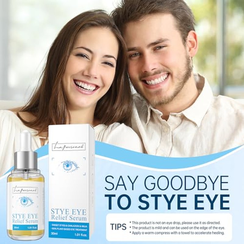 LA.PERSONAL Stye Eye Treatment, Chalazion Remover, Eye Serum for Styes Chalazion and Blepharitis Treatment, with Avocado oil, Sea buckthorn oil & Caffeine 1.01 Fl oz/30 Ml
