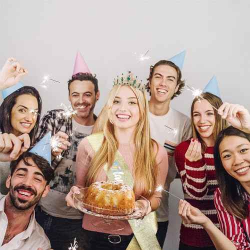 Green Birthday Crown and Sash Tiara for Women and Girls, Crystal Rhinestone Tiara for Birthday Party, Wedding, Quinceanera, Prom, Festival, EF8277