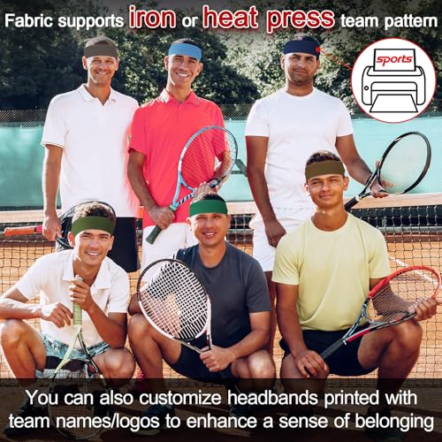 10 PCS Headbands for Women - Fashion Non Slip Cotton Headbands for Women and Men Perfect for Sports and Outdoor Activities in Summer,Including Running, Yoga, Cycling, Gym Workouts