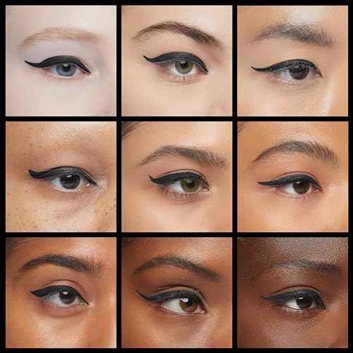 Skone Waterproof Liquid Eyeliner - Long Lasting & Smudge Proof - Insanely Intense Tattooed Eyeliner Pen with Felt Tip Applicator - Jet Black (0.07oz)