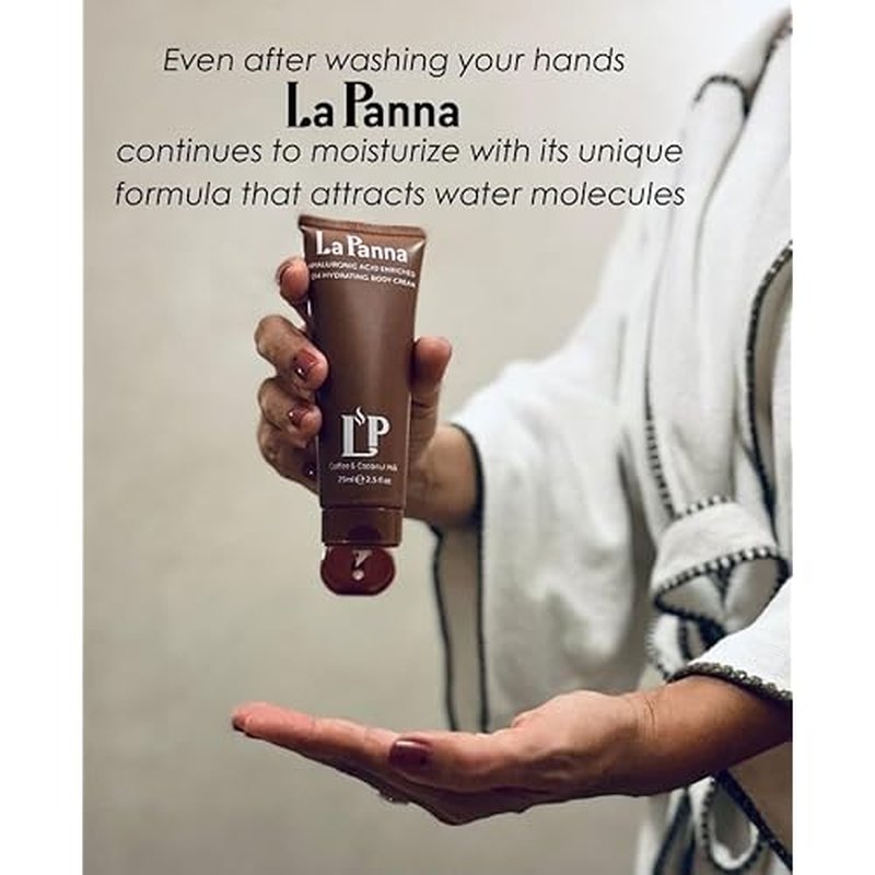Coffee & Coconut Milk Body Cream for Women & Men | Deep Moisture Body Cream with Hyaluronic Acid & Vitamin E | For Extra Dry, Flaky Skin| Fast Absorbing | Cruelty-Free & Vegan | 6.7 fl oz