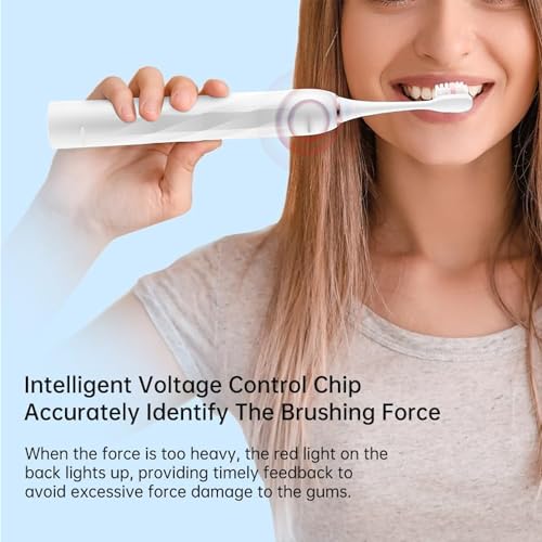 V3 Sonic Electric Toothbrush for Adults - Dual Display, 5 Cleaning Modes, Up to 200 Days Battery on a Single Charge, 4 Brush Heads & IPX7 Waterproof Design