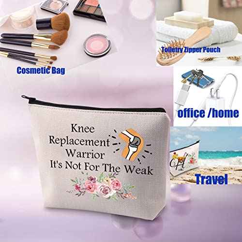 PXTIDY Knee Replacement Warrior Gift Knee Surgery Recovery Cosmetic Bag Joint Arthroplasty Warrior Mom Wife Gift Orthopaedic Toiletry Pouch