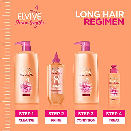 L'Oreal Paris Elvive Dream Lengths No Haircut Cream Leave In Conditioner, 6.8 fl. oz.