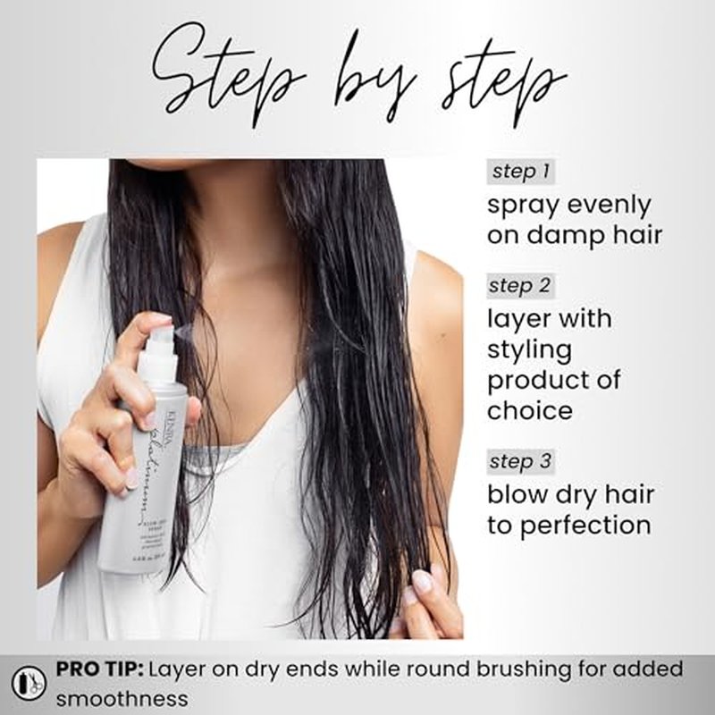 Platinum Blow-Dry Spray | Time-Saving Heat Protectant | Detangles, Smooths, and Softens | Eliminates Frizz & Resists Humidity | Medium To Coarse Hair
