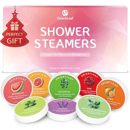 Shower Steamers Aromatherapy, Self Care Birthday Gifts for Women, 8 Pack Stocking Stuffers Christmas Gifts for Mom Men Teen Girls Adults, Stress Relief Shower Bombs