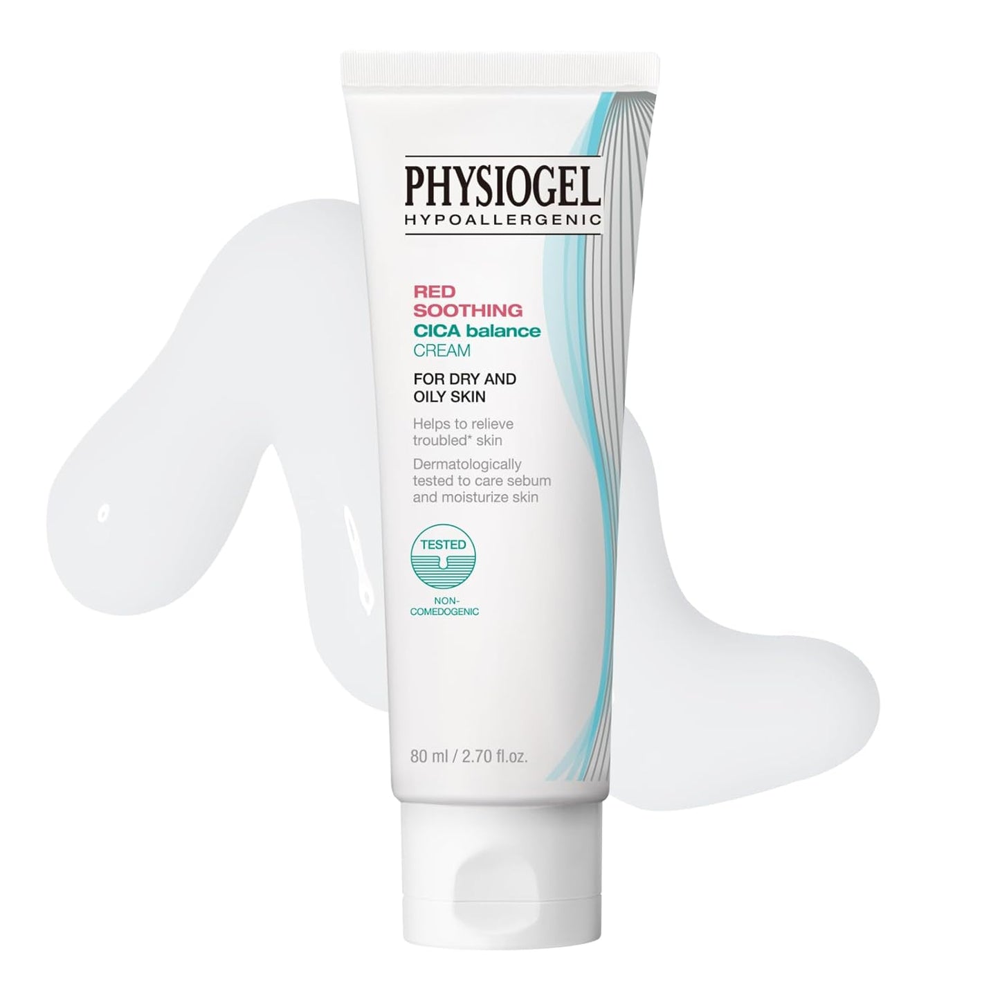 PHYSIOGEL Cica Balance Face Cream - Soothing Moisturizer for Oily & Sensitive Skin | 2.7 fl. oz.