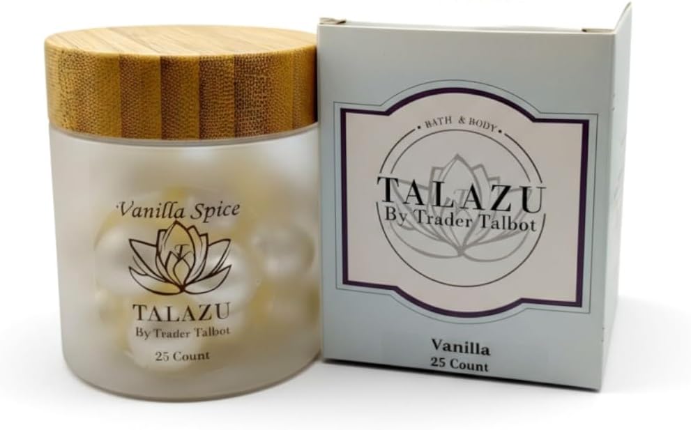 Vanilla Spice Aromatherapy Bath Pearls - Coconut Oil for Silky Skin | 25 Count