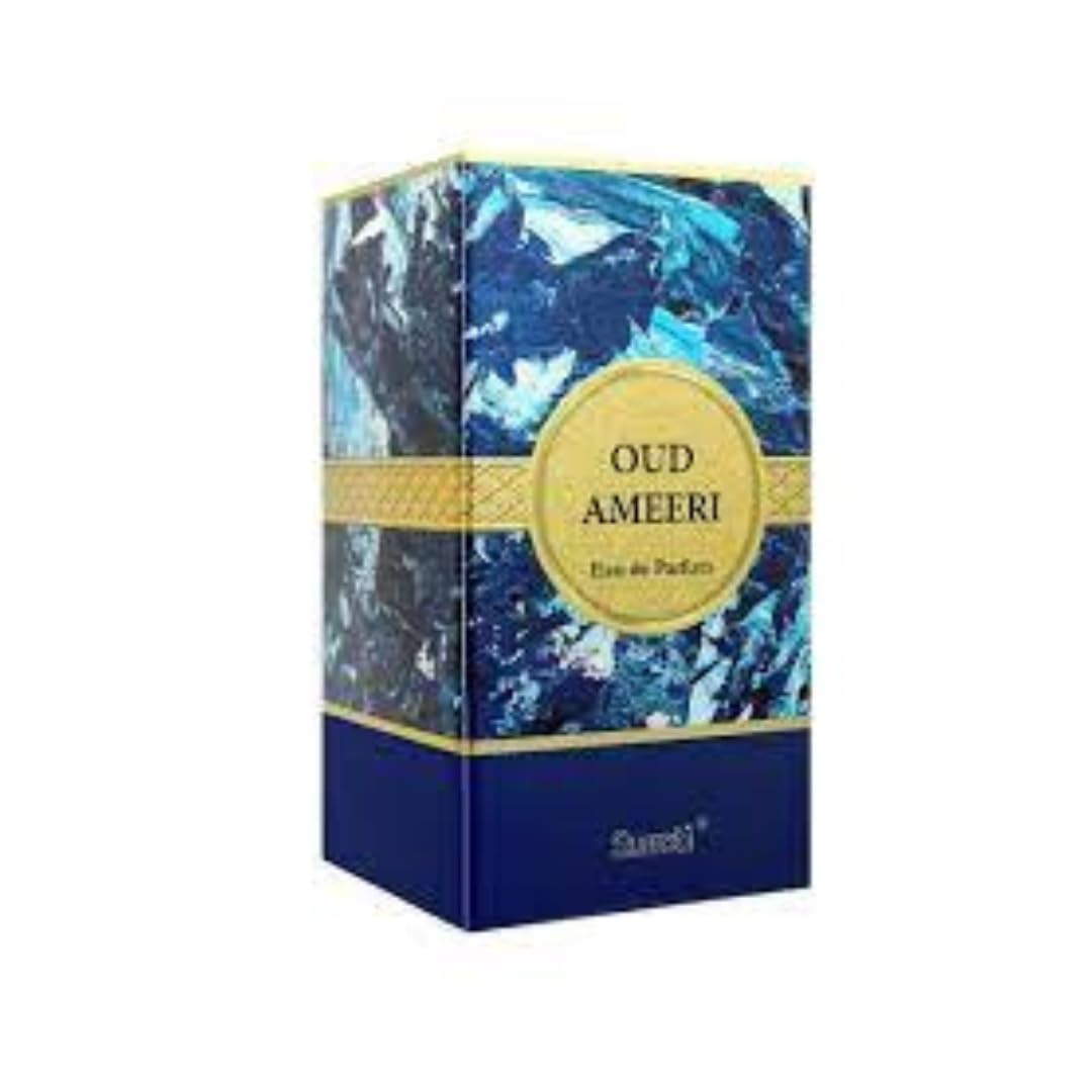 Surrati Oud Ameeri Arabian Perfume - Eau de Parfum Spray 100ML (3.4 OZ), Exotic Women's Fragrance With Woody, Harbaceous & Spicy Notes - Long Lasting