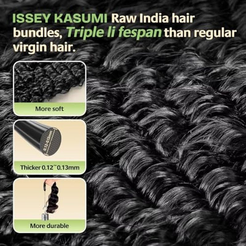 Raw Indian Human Hair Single Bundle,Triple Lifespan Than Regular Virgin Hair,In-Store Quality,Online Price! 100% Raw Indian Hair Bundles Deep Wave Raw Hair Bundles 20 Inch
