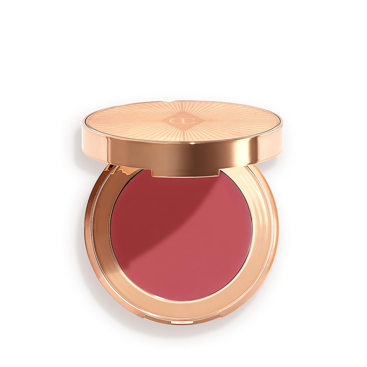 Charlotte Tilbury Pillow Talk Lip & Cheek Cream Blush - Hydrating Makeup for Dewy Finish | Enriched with Vitamin E & Beeswax
