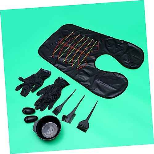 1 Set Hair Coloring Kit Disposable Hair Dye Tool Set with Mixing Bowl Tinting Brushes and Ear Covers for Home Salon Use