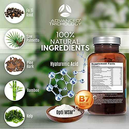 Advanced Trichology FoliGROWTH¢â Hair Growth Supplement for Thicker Fuller Hair | Approved* by the American Hair Loss Association | Revitalize Thinning Hair - 90 Count (Pack of 1)