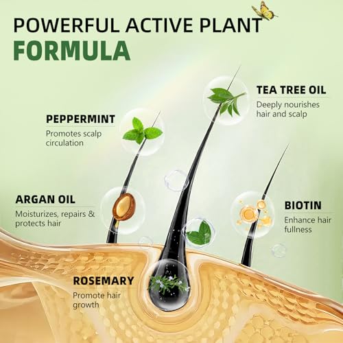 Rosemary Conditioner for Hair Growth: Thickening Moisturizing Conditioner for Men & Women with Mint Tea Tree Oil Biotin - Strengthening Formula for Anti-Hair Loss & Thinning Hair & Frizz-Control